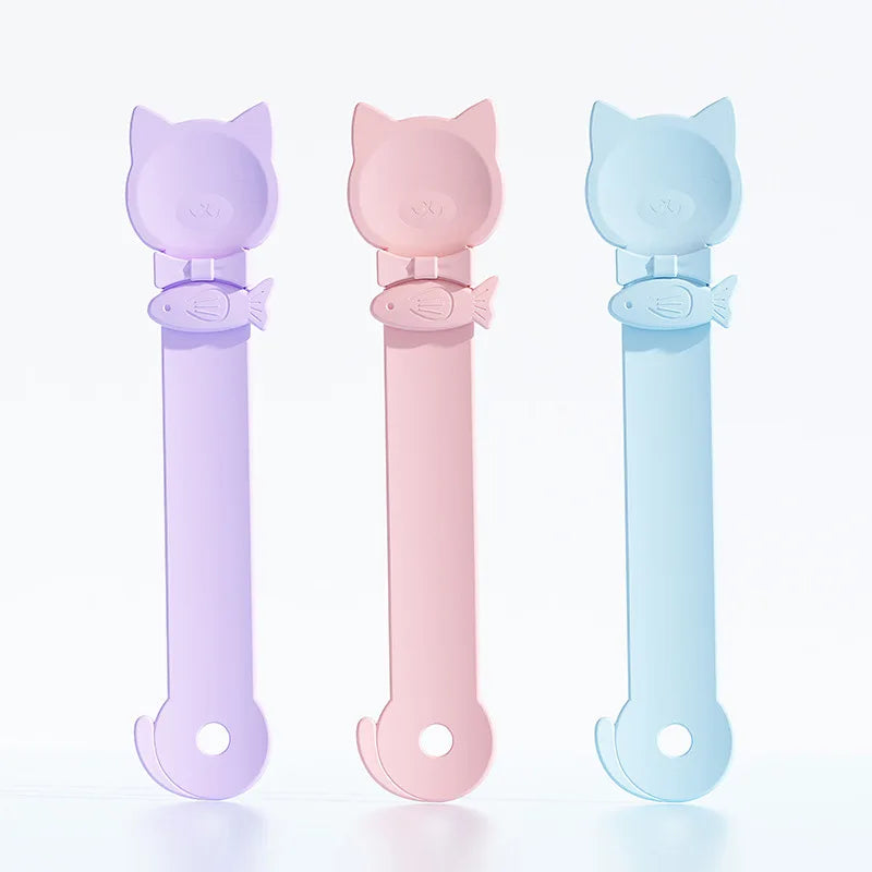 1/3PCS Cat Strip Feeder Spoon Long Handle Lickable Wet Food Feeder for Cats Pet Meat Mud Food Squeeze Dispense Spoon Pet Supplie