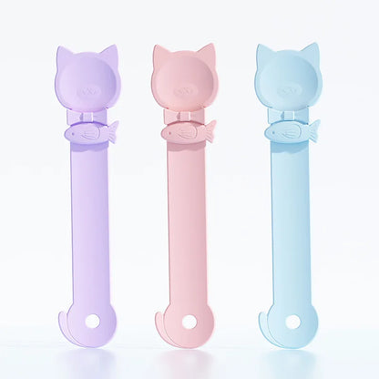 1/3PCS Cat Strip Feeder Spoon Long Handle Lickable Wet Food Feeder for Cats Pet Meat Mud Food Squeeze Dispense Spoon Pet Supplie